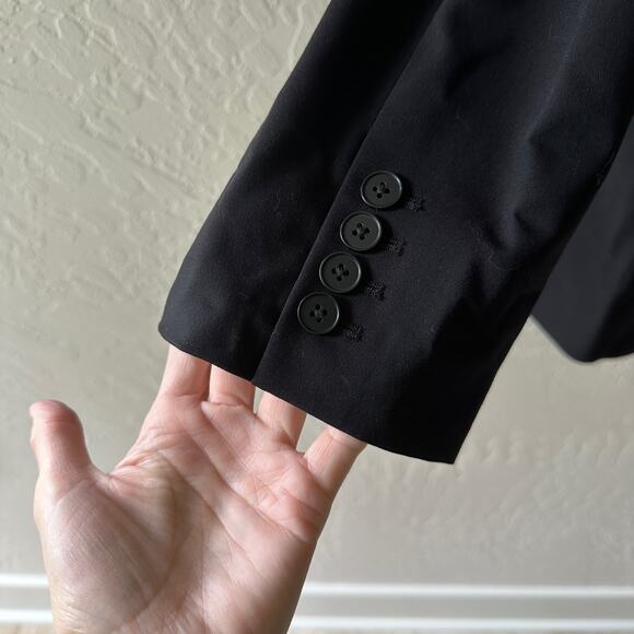 LIZ CLAIBORNE Womens Rayon Blazer Single Breasted NEW Size 24W Corpcore Black - Picture 5 of 8